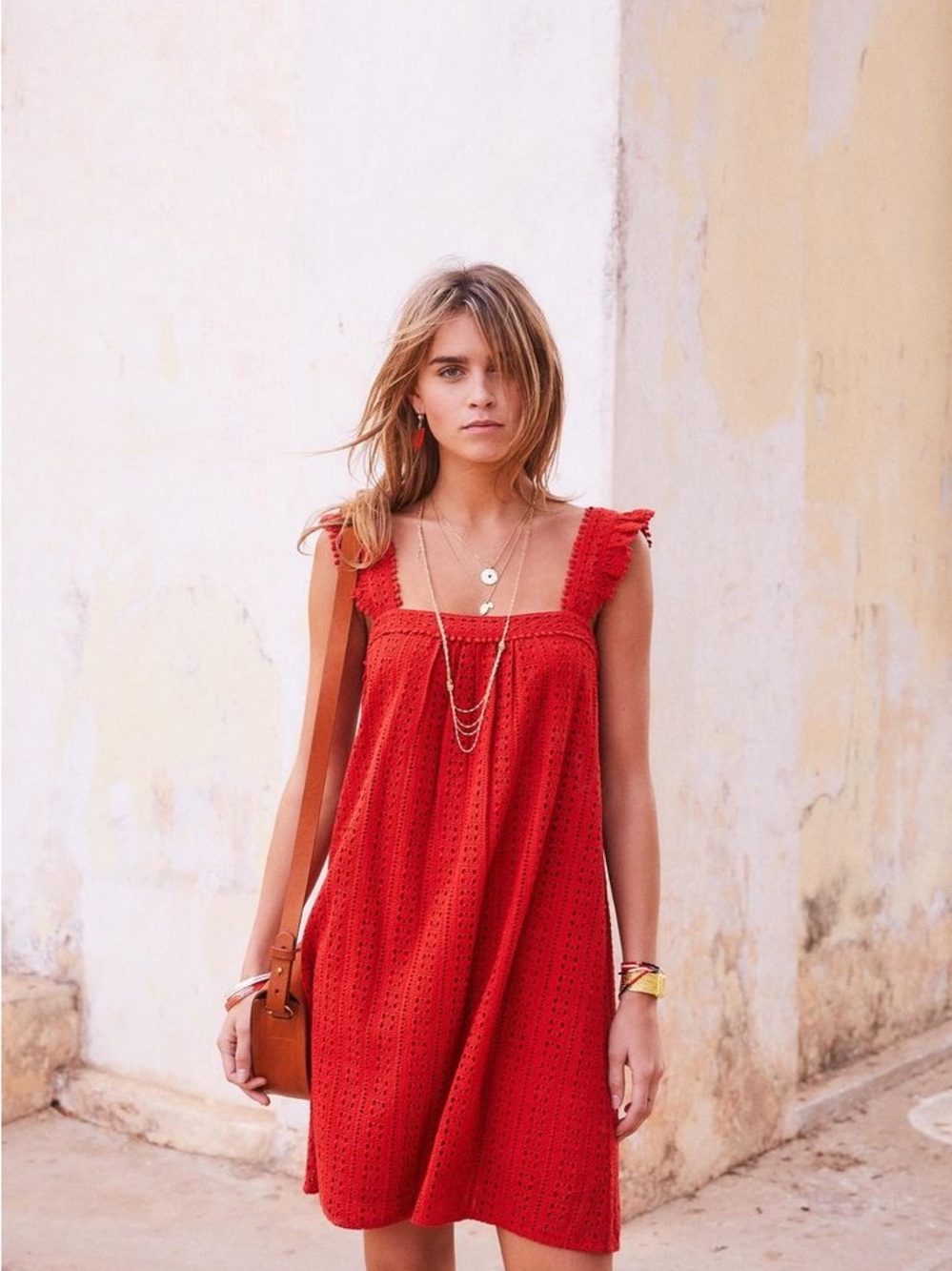 // sezane // assia eyelet dress